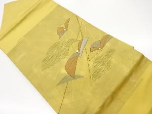 抽象模様織出し名古屋帯